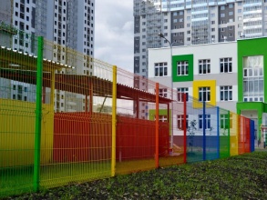 3D заборы для детского сада 30 метров