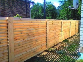 Деревянный забор елочка 15 метров
