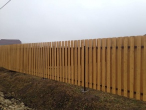 Деревянный забор из штакетника 10 соток