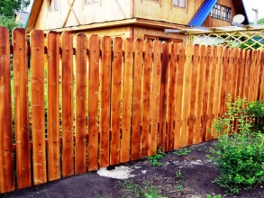 Деревянный забор из штакетника 12 метров