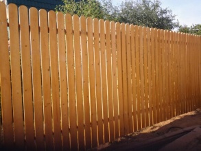 Деревянный забор из штакетника 150 метров