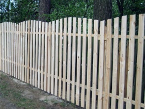 Деревянный забор из штакетника 300 метров