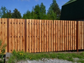 Деревянный забор из штакетника 30 метров