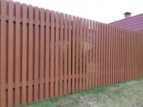 Деревянный забор из штакетника 40 метров