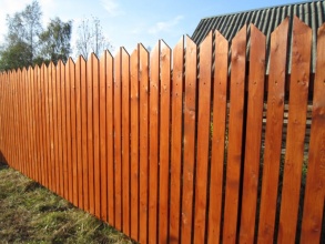 Деревянный забор из штакетника 50 метров