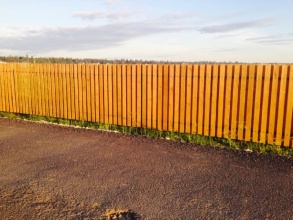 Деревянный забор из штакетника 8 соток