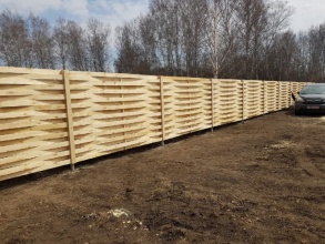 Деревянный забор плетёнка 200 метров