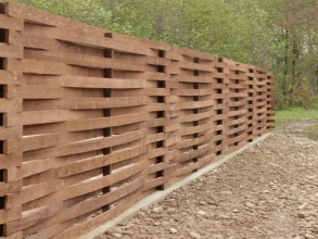 Деревянный забор плетёнка 20 метров