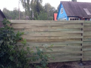 Деревянный забор плетёнка 25 метров