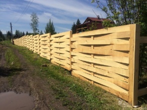Деревянный забор плетёнка 300 метров