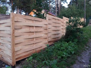 Деревянный забор плетёнка 80 метров