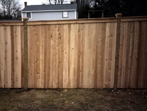 Деревянный забор сплошной 10 метров