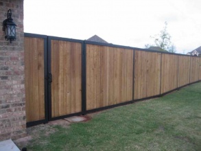 Деревянный забор сплошной 40 метров