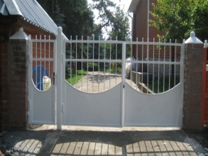 Ворота распашные решетчатые - пример 6