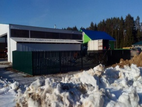 Забор из евроштакетника с бетонированием столбов 65 метров