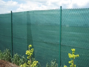 Забор из сетки рабицы в натяг 20 метров