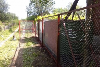 Забор из сетки рабицы в натяг секционный 300 метров