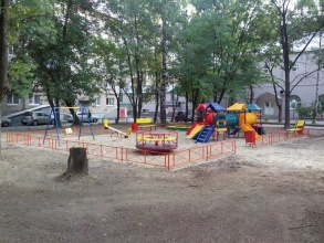 Забор на детскую площадку 28 метров