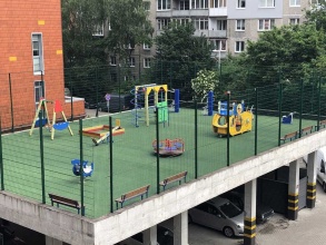 Забор на детскую площадку 55 метров
