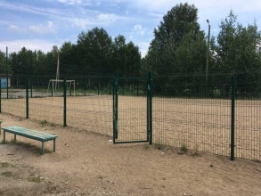 Забор на спортивную площадку 32 метра