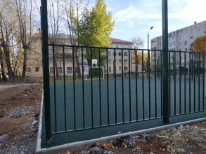 Забор на спортивную площадку 35 метров
