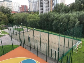 Забор на спортивную площадку 68 метров