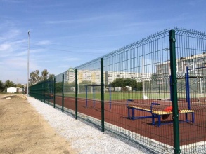 Забор на спортивную площадку 72 метра